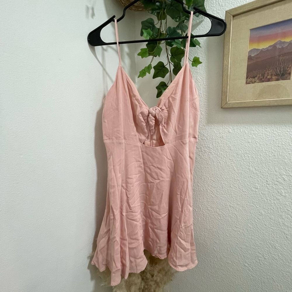 Tie front dress